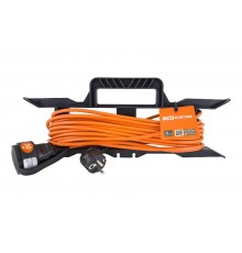 Удлинитель-шнур силовой на рамке УШ10  (штепс. гнездо, 30м ПВС 2х1,0)  SQ1302-0313  TDM