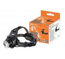 Фонарь "Налобный 8" аккумуляторный, 3Вт 1 светодиод CREE, Li-Ion 2x18650 2 Ач,  SQ0350-0047  TDM