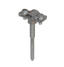 Держатель для прутка D6-10 мм вкручиваемый со шпилькой М8 L80 мм HD  DPV-SM8-80-D6-10 HD  КМ - профиль