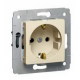Cariva DIY Розетка 2К+З, нем. Стандарт, слоновая кость  695916  Legrand