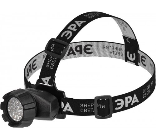 Фонарь налобный 23xLED 3xAAA GB-605, 4 режима, черный  Б0031385  ЭРА