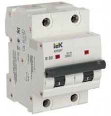 Автоматический выключатель двухполюсный M10H 2P B 80A ARMAT  AR-M10H-2-B080  IEK