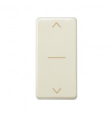 Выключатель трехпозиционный для жалюзи узкий с фиксацией 10A 250В цвета слоновая кость S27  27333-61  Simon