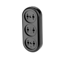 Колодка 3 гнезда карболитовая б/з 16 А, черная  11-8979  REXANT