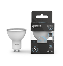 Лампа светодиодная LED 5W MR16 GU10-dim 4100K диммир.  101506205-D  Gauss