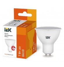 Лампа светодиодная LED 7Вт GU10 220В 3000К PAR16 софит  LLE-PAR16-7-230-30-GU10  IEK