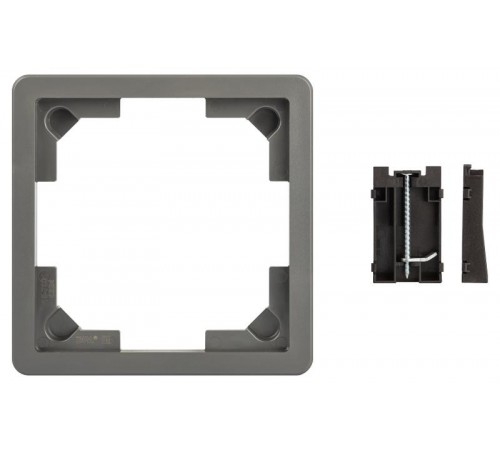Комплект для установки люка IP66 в фальш-пол (рамка + монтаж. лапки) серый ОФИС 18-7001-03  Б0063310  ЭРА
