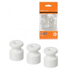 Изолятор пластиковый белый (10 шт)  SQ2804-0001  TDM