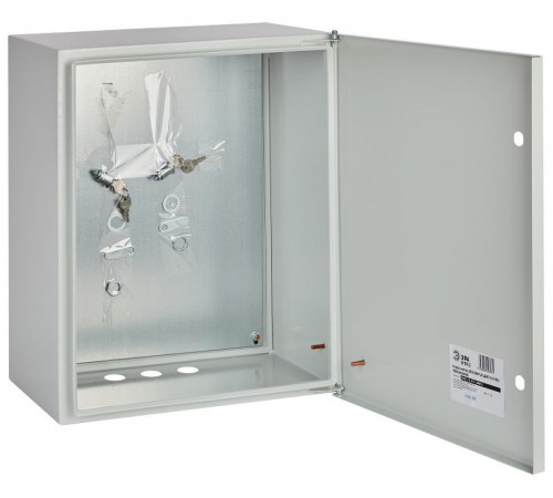  Щит с монтажной панелью металлический ЩМП-2-0 IP31 (500х400х240) SIMPLE  Б0047697  ЭРА