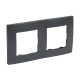 Etika Антрацит Рамка 2-ая  672582  Legrand