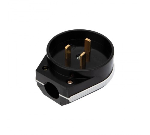 Вилка ВШ для электрической плиты 32 А, 250 В, 2Р+РЕ (ОУ) черная  11-8930  REXANT