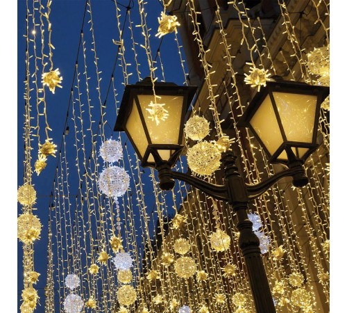 Светодиодная гирлянда CL07 линейная 40м + 3м 230V 2700К c питанием от сети  32316  Feron