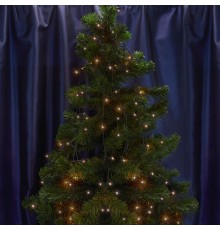 Гирлянда елочная  500 диодов  2700К, CL92   10 веток (5м) + 1.5м зеленый шнур, IP44  32377  FERON