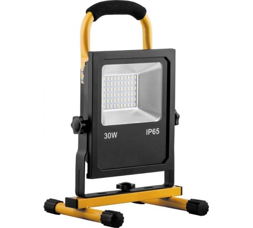 Прожектор светодиодный LL-913, Прожектор светодиодный с зарядным устройством 30W, 6400K, 60*SMD5730, IP65, 215*185*350 мм  32089  FERON