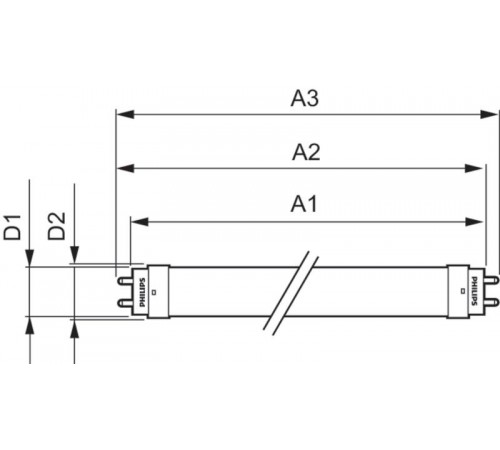 Ecofit LEDtube HO 1200mm 20W 730 T8 AP I G13 светодиод. лампа Philips.