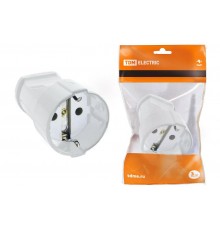 Кабельная розетка 2П+З 16А 250B белая  SQ1806-0131  TDM