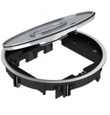 Лючок GRAF9-2 с выемой под напольное покрытие 3 мм (серебристый) (GRAF9-2 BA3)  7405743  OBO Bettermann