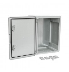 Корпус пластиковый с монтажной панелью ЩМП IP65 серая дверь 400х300х220  PR08.26511  Промрукав