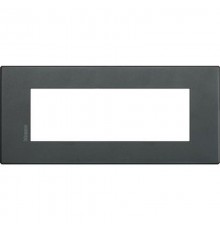 Axolute. Рамка Air, итальянский стандарт 6 мод. Цвет "Эклипс"  HW4806XN  Legrand