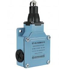 ВП 40-2102М-66 У2, толкатель с роликом, 1з и 1р, мгновенный, без сальника, IP66, выключатель путевой  ET007376 Электротехник