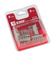 Строительно-монтажная клемма СМК 2273-245 (с пастой) 5 отверстий 0,5-2.5 мм2 блистер (5шт.) PROxima  plc-smk-2273-245b  EKF