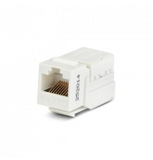 Вставка Keystone Jack KJNE-8P8C-C5e-90-WH RJ-45(8P8C), категория 5e, 110 IDC, заделка с помощью NE-TOOL, белая  46653  Hyperline