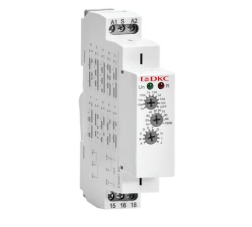 Реле времени многофункциональное, конфигурация контакта 1CO, AС/DC 12-240В  DRM-TM-1-240  DKC