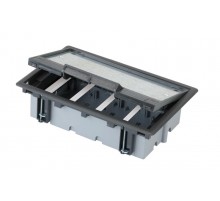 Simon Connect Люк в пол на 4 S-модуля (8 модулей К45), глубина 70-100мм, графит  SF470-14  Simon