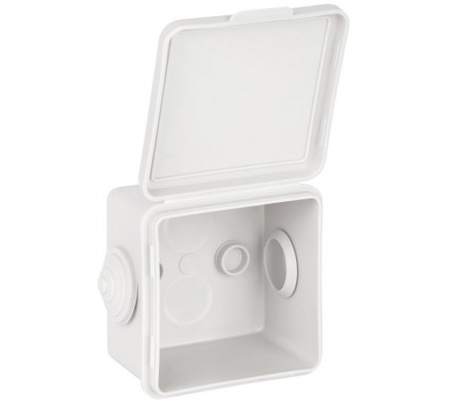 Коробка распределительная о/у 65х65х50мм с гермовводами 4 вх. IP54 KOR-65-65-50-4g Б0037445  ЭРА