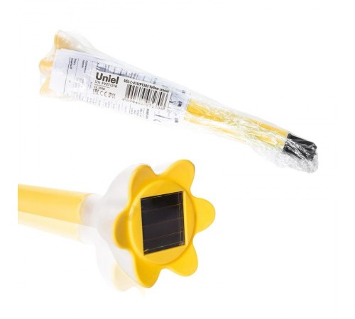 Cветильник садовый декоративный на солнечной батарее Yellow crocus USL-C-419/PT305 Серия Classic. Упаковка-пленка.  10625  Uniel