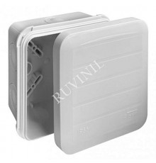 Коробка распределительная Тусо для о/п, 85х85х45мм двухкомпонентная 8вводов, IP65  67240  Рувинил