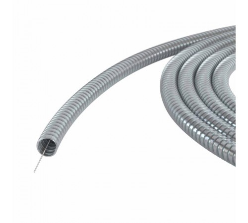 Металлорукав из оцинкованной стали DN 10мм, Dвн 10,0 мм, Dнар 13,0 мм, IP40, с протяжкой, 100м  667R1013100P  DKC