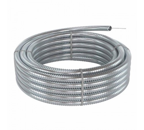 Металлорукав из оцинкованной стали DN 10мм, Dвн 10,0 мм, Dнар 13,0 мм, IP40, с протяжкой, 100м  667R1013100P  DKC