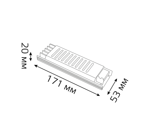 Блок питания 60W 24V IP20 ультратонкий 1/120  202002060  Gauss