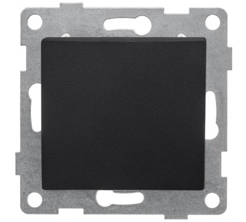 Bravo Выключатель 1кл., СУ , 10А, 250В, графит  С10В1-010  GUSI Electric