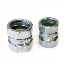 Адаптер цанговый (труба-труба) из оцинкованной стали d20 мм внеш. IP43 (4 шт/уп)  PR08.23871  Промрукав