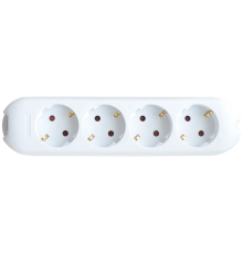 Колодка 4G-SMART четырехместная 16А с заземлением 5340  4690612010472  IN HOME