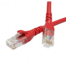 Патч-корд неэкранированный CAT6 U/UTP 4х2, LSZH, красный, 3.0м  RN6UU4530RD  DKC