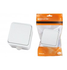 Выключатель 1-кл. ОУ IP44 10А белый "Орель"  SQ1802-0001  TDM