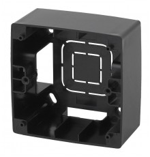 12-6101-06 ЭРА Коробка наклад. монтажа 1 пост, Эра12, чёрный  Б0043165  ЭРА