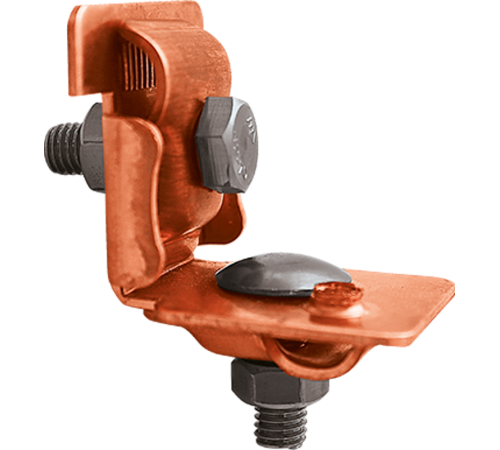 Держатель проводника круглого 6-10 мм для фальца 0.7-8 мм универсальный, медь91090-2Ezetek