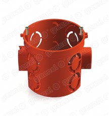 Коробка установочная 68x62 с саморезами красная  GE40011-06  GREENEL