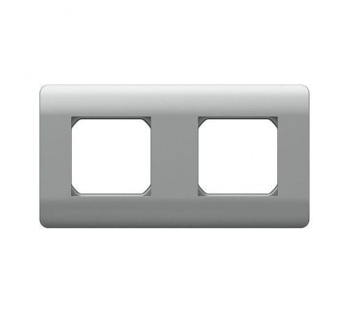 Рамка 2-ая, универсальная, серебряный(NEW3-E)  431435  CHINT