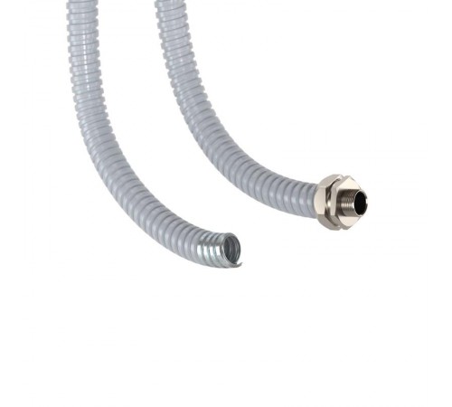 Металлорукав DN 26мм в ПВХ изоляции, Dвн 26,5 мм, Dнар 31,5, 25 м, цвет серый  6071R-027  DKC