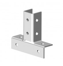 Угловой соединитель 3 профилей 2D, толщ. 4,0 мм, гальван. цинк, 868147  УС-3х2D-4,0-ЭЦ   Ostec