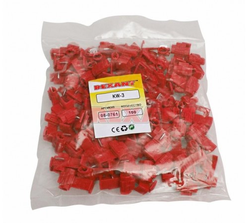 Ответвитель питания 0.5-1.0 мм красный  08-0761  REXANT