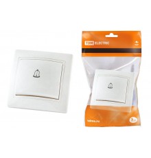 Кнопка звонковая 6А белая "Таймыр"   SQ1814-0009  TDM