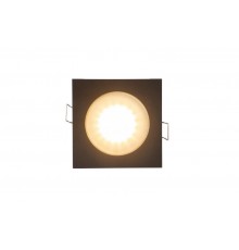 Светильник светодиодный встраиваемый DK3015-BK влагозащищенный IP 44, 50Вт, GU10, черный, алюминий  DK3015-BK  DENKIRS