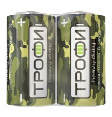 Батарейка солевая (ЭП) R14-2S Классика (24/600/9600) (C)   Б0023145  ТРОФИ