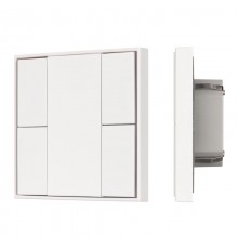INTELLIGENT ARLIGHT Кнопочная панель KNX-301-22-4-SH-IN White (BUS, Frame) (IARL, IP20 Пластик, 3 года)  037722  Arlight